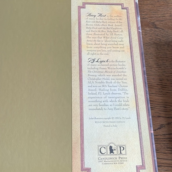 When Jessie Came Across the Sea Hard Cover Book Amy Hest illustrated by PJ Lynch - Picture 7 of 10